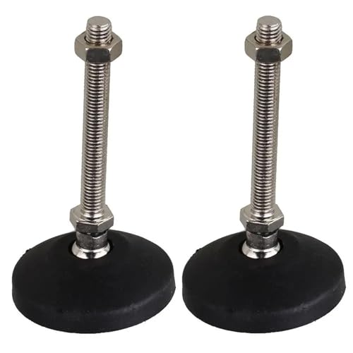 ZGCrumphant 4Pcs Einstellbare Möbel Glide Nivellierung Füße Pad Dia 40MM 50MM 80MM Nylon Basis Universal Joint Gewinde für Möbel(D80xM12x100mm) von ZGCrumphant