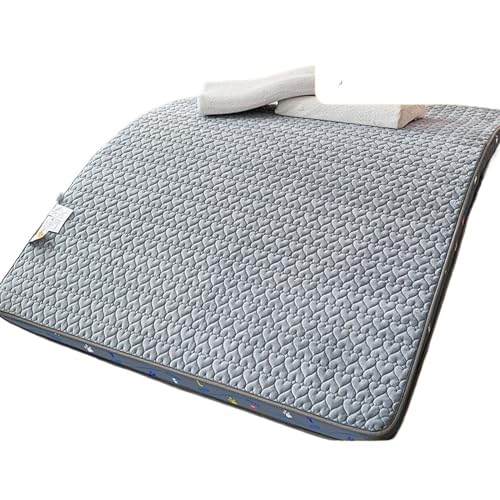 ZGCrumphant Doppelmatratze Schlafzimmer Tatami-Matratze in voller Größe Home Hotel Einzelklappmatratze Studenten Verdickte Latexmatratzen für Tatami(Gray,180x200cm) von ZGCrumphant
