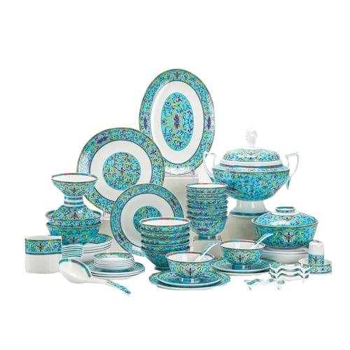 ZGCrumphant Feine Party Hochzeit Geschirr Sets Platten Abendessen Gäste Küche Geschirr Sets(32pcs for 6 People) von ZGCrumphant