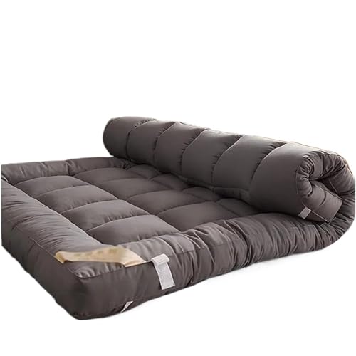 ZGCrumphant Futon-Matratzenboden for Aufrollen, Faltbare weiche Topper, Bequeme Tatami-Matte, Isomatte for Zwillings-, Voll-, Queen- und Kingsize-Betten für Tatami von ZGCrumphant