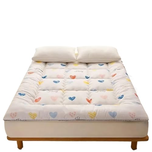 ZGCrumphant Futon-Matratzenkissen Tatami-Matratze Studentenwohnheim Einzel-Doppelbett Baumwollmatratzenauflage Bodenschlafmatte für Tatami(120x200cm 2kg) von ZGCrumphant