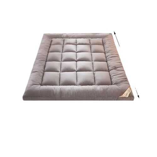 ZGCrumphant Hotelmatratze Haushalt Superweiches Bett Tatami-Matratzenmatte Futon Doppelbett Matratzenmatte Tatami Studentenwohnheim Isomatte für Tatami(Grey,120cm) von ZGCrumphant