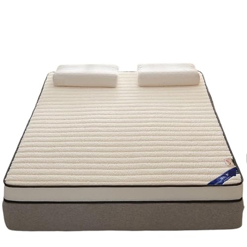 ZGCrumphant Latexmatratze Futon Dicke Bodenmatte Faltbare Tatami-Matratze Schlafzimmermöbel Großes Bett Tagesdecke Bettwäsche für Tatami(White,180x200cm(71x78in)) von ZGCrumphant