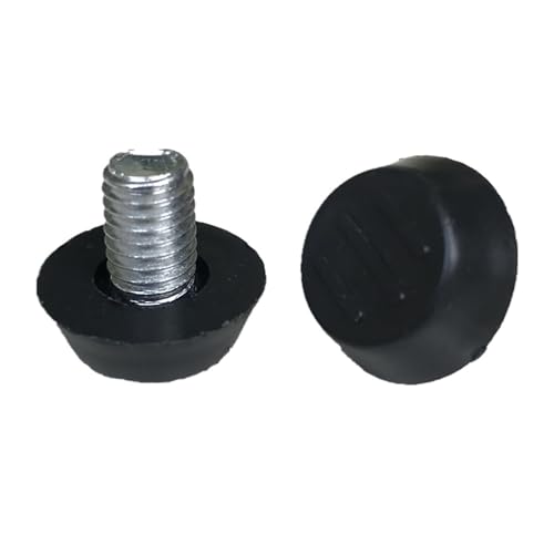 ZGCrumphant Möbel Tisch Stuhl Sofa Schrank Verstellbare Nivellierungsbeine Gleitschienen-Nivellierungsbasis Einschraubbares M6 M8-Bolzen-Auflage für Möbel(30 Pcs,M6x10mm) von ZGCrumphant