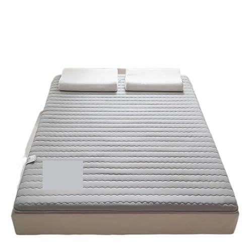 ZGCrumphant Sojafaser Faltbare Tatami Matratzenauflagen Winter/Sommer Schlafmatte for Schlafsaal Home Bett Boden Steppunterlage doppelseitig für Tatami(Dark Grey,200x220x4.5cm) von ZGCrumphant