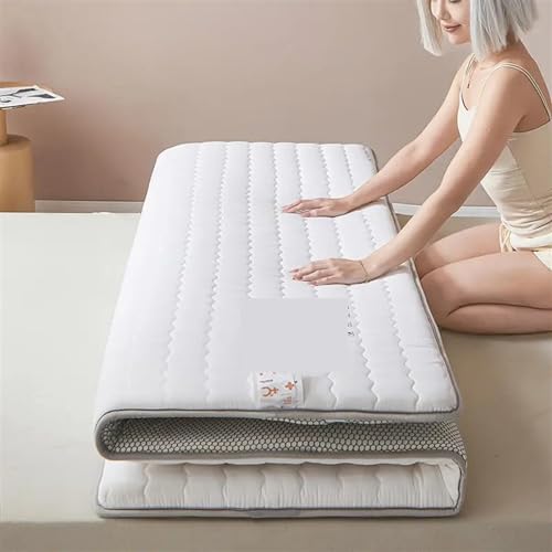 ZGCrumphant Sojafaser Faltbare Tatami Matratzenauflagen Winter/Sommer Schlafmatte for Schlafsaal Home Bett Boden Steppunterlage doppelseitig für Tatami(Green,120x200x4.5cm) von ZGCrumphant