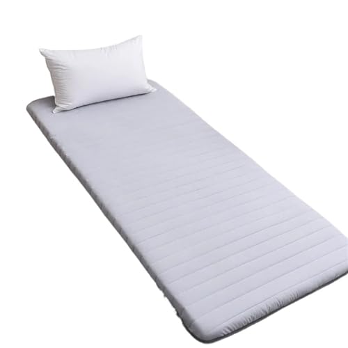 ZGCrumphant Student Einzelschlafsaal Weiche Matratze Haushaltsschwammmatte Klappboden Schlafmatratze Tatami Mietbettwäsche für Tatami(Grey,120x200cm) von ZGCrumphant