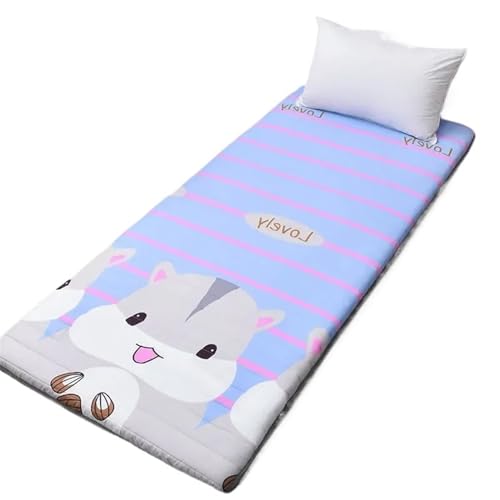 ZGCrumphant Student Einzelschlafsaal Weiche Matratze Haushaltsschwammmatte Klappboden Schlafmatratze Tatami Mietbettwäsche für Tatami(Stripe,120x200cm) von ZGCrumphant