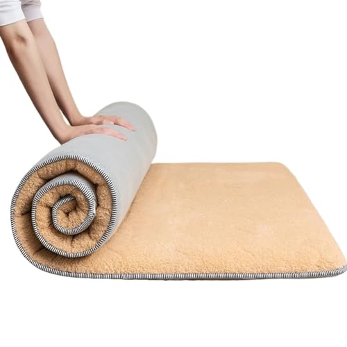 ZGCrumphant Tatami-Matratzenauflage, gepolstert, warme Matratze, Futon-Decke, Schlafsaal, Einzel-, Doppel-, verdickte Isomatte, Bett für Tatami(Khaki,120x190cm) von ZGCrumphant