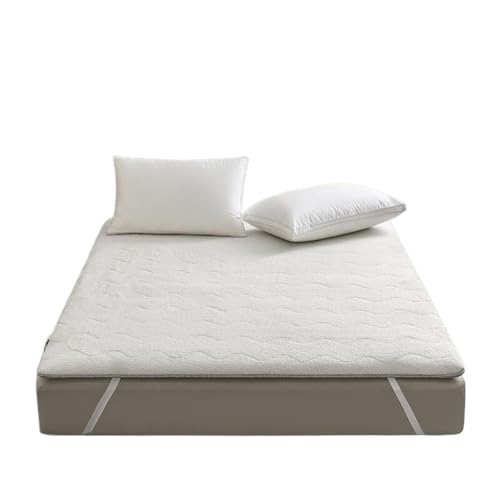 ZGCrumphant Tatami-Matratzenauflage, gepolstert, warme Matratze, Futon-Decke, Schlafsaal, Einzel-, Doppel-, verdickte Isomatte, Bett für Tatami(White,60x120cm) von ZGCrumphant