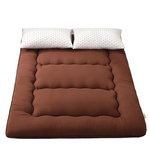 ZGCrumphant Verdickte Tatami-Matratze, faules Schlafzimmer, Bodenartefakt, Faltbare Matten, Haushaltsbettmatratze, Bodenschlafunterlage für Tatami(Brown,100x200cm) von ZGCrumphant