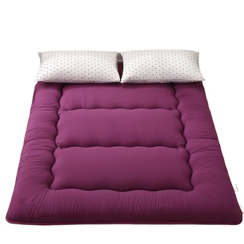 ZGCrumphant Verdickte Tatami-Matratze, faules Schlafzimmer, Bodenartefakt, Faltbare Matten, Haushaltsbettmatratze, Bodenschlafunterlage für Tatami(Purple,180x220cm) von ZGCrumphant