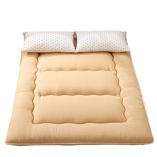 ZGCrumphant Verdickte Tatami-Matratze, faules Schlafzimmer, Bodenartefakt, Faltbare Matten, Haushaltsbettmatratze, Bodenschlafunterlage für Tatami(Yellow,180x200cm) von ZGCrumphant