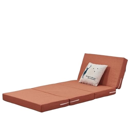 ZGCrumphant Vierfach verdickte Schwammmatratze Tatami Mittagspause Studentenbüro Einzelschlaf Abnehmbares und waschbares Bodenartefakt für Tatami(Curry,Thcikness 5cm,120x200cm) von ZGCrumphant