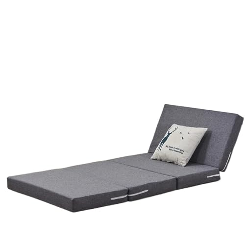 ZGCrumphant Vierfach verdickte Schwammmatratze Tatami Mittagspause Studentenbüro Einzelschlaf Abnehmbares und waschbares Bodenartefakt für Tatami(Grey,Thcikness 5cm,100x200cm) von ZGCrumphant