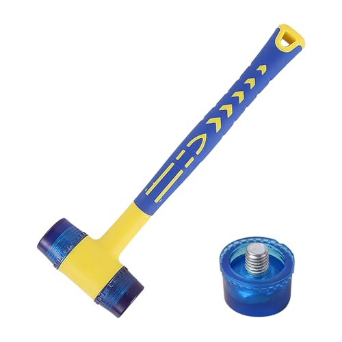 1 Stück Gummihammer, 1 Stück Ersatzhammerkopf, Installationswerkzeuge, Reparaturwerkzeuge, Haushaltsgeräte, Kleiner Doppelseitiger Hammer von ZGDEIWGF