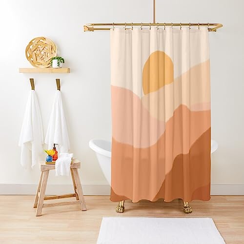 ZGDPBYF Duschvorhang Farbverlauf Landschaft Warm Sonnenuntergang Wasserdicht Duschvorhang Stoff Badezimmer Dekor Mit Haken 200W X 180H Cm ZGDPBYF Duschvorhang Farbverlauf Landschaft Warm Sonnenuntergang Wasserdicht Duschvorhang Stoff Badezimmer Dekor Mit Haken 200W X 180H Cm von ZGDPBYF