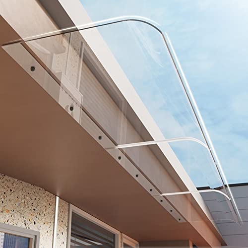 Türüberdachung im modernen Stil, 3,5 mm Dicke Veranda-Markise, Fenster-Regenschutz, unsichtbare Dachüberdachungen, transparente Tür- und Fensterüberdachung, für Hausfronten (40 x 3 von ZGFHNY