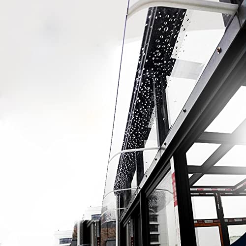 ZGFHNY Transparente Haustürüberdachung, Veranda-Markise, Fenster-Regenschutzabdeckung, Dachüberdachungen, Starkes Schutzdach, Türmarkisen, für den Außenbereich, Terrasse, mehrere Größen ( von ZGFHNY