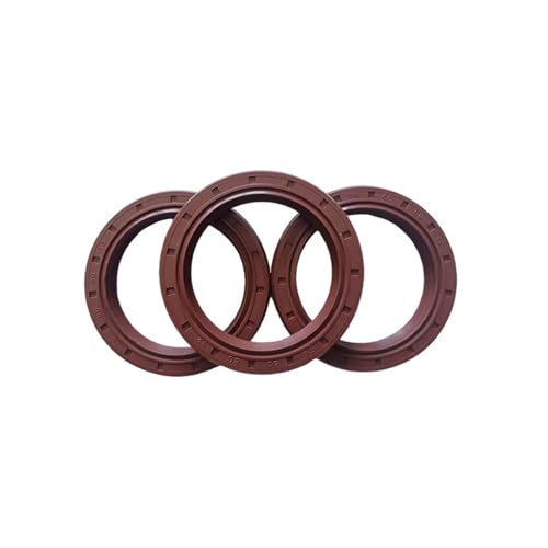 1 Stück Fluorkautschuk-Öldichtung mit Eisenskelett-Rahmen, widerstandsfähige Rotationswellen-Lippendichtung, TC-Doppellippe (ID 22–27 mm)(25x62x7) von ZGHQHCDRH