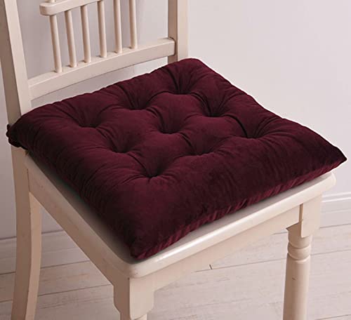 1 Stück Sitzkissen for Küchenstühle, Stuhlpolster for Esszimmerstühle, Dicke Küchenstuhlkissen, Sitzpolster for Esszimmerstühle, Küchenstühle, Gartenmöbel(Wine Red) von ZGHQHCDRH