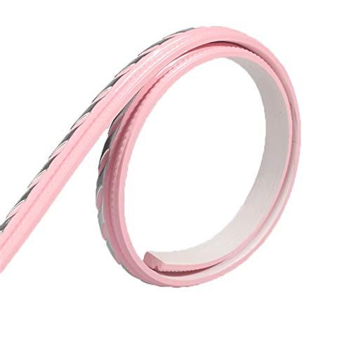 16,4 Fuß selbstklebende 3D-Wandbordüre, Tapetenwandpaneele for Abziehen und Aufkleben, Deckenbordüre, Türrahmen, Taillenlinie, Innendekoration(Pink Silver) von ZGHQHCDRH