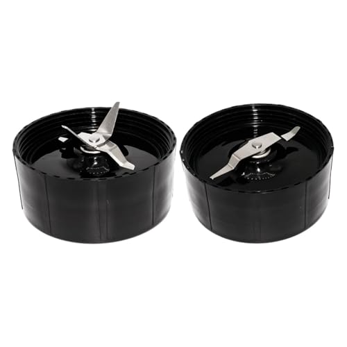 2er-Pack Ersatz-Kreuz- Und Flachklingen, Kompatibel Mit Magic Bullet, 250 W MB1001 Mixer (1 Kreuzklinge + 1 Flachklinge) von ZGHQHCDRH