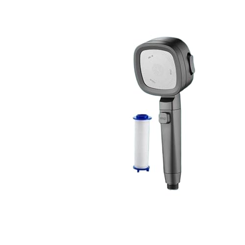 3 Modi Starker Druckduschkopf Mit Filter, Handbrause Mit Großem Durchfluss Und Hohem Druck, Duschzubehör For Den Haushalt(Grey) von ZGHQHCDRH