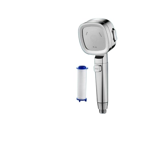 3 Modi Starker Druckduschkopf Mit Filter, Handbrause Mit Großem Durchfluss Und Hohem Druck, Duschzubehör For Den Haushalt(Silver) von ZGHQHCDRH