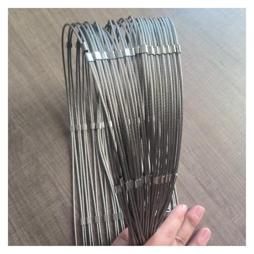 304 Geländer Sicherheitsnetz 10cm/2mm Treppenschutz Zaun Garten Bauernhof Dekor Netz(1x7m) von ZGHQHCDRH