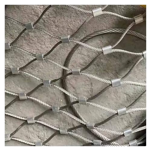 304 Sicherheitsnetz 5cm/2mm Stahl Metall Garten Drahtgeflecht Netting, Anpassbar(2.6x13.1ft) von ZGHQHCDRH