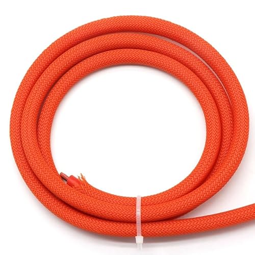 4 mm dehnbare Kabelhülle aus PET – hochdichter geflochtener Kabelschutzmantel for Kabelmanagement(Orange,5M) von ZGHQHCDRH