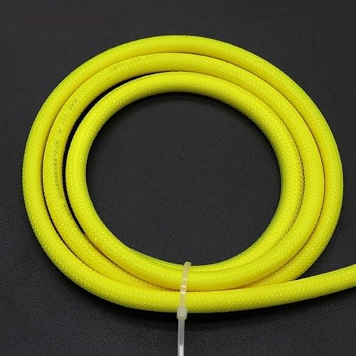 4 mm dehnbare Kabelhülle aus PET – hochdichter geflochtener Kabelschutzmantel for Kabelmanagement(Yellow,1M) von ZGHQHCDRH