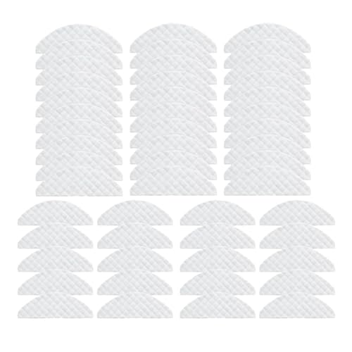 50 Stück Wischtücher, Einwegtücher, Teile, Zubehör, kompatibel mit ROIDMI, EVE Plus Roboterreiniger-Kehrmaschine von ZGHQHCDRH