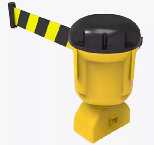 9 Meter einziehbarer Leitkegel-Aufsatzgürtel – Warnband mit hoher Sichtbarkeit for den Innen- und Außenbereich(Yellow) von ZGHQHCDRH