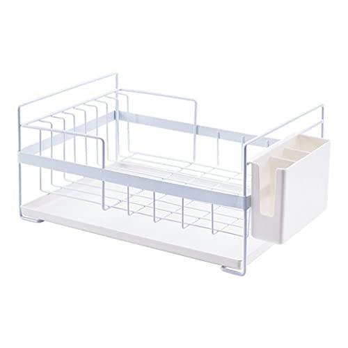 Abtropfgestell, Küchenspülengestell mit Abtropfschale, Besteckgestell, Arbeitsplatte, rostfreies Abtropfbrett for Küchenlagerregal, Abtropfgestell von ZGHQHCDRH