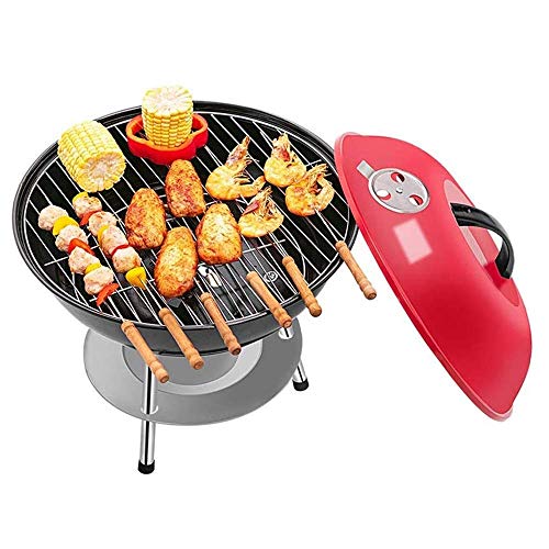 Barbecue Grill Haushalts-Holzkohleofen, tragbares Mini-Grillregal for den Außenbereich, kleiner runder Ofen mit Deckel, Ofen, abnehmbarer Ofenkörper for einfache Reinigung Barbecue Grill Haushalts-Holzkohleofen, tragbares Mini-Grillregal for den Außenbereich, kleiner runder Ofen mit Deckel, Ofen, abnehmbarer Ofenkörper for einfache Reinigung von ZGHQHCDRH