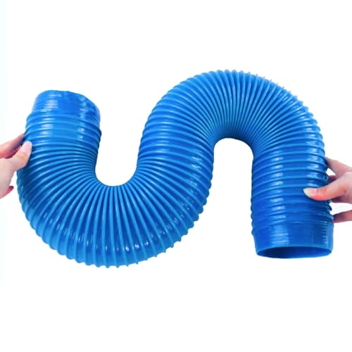 Blaue, flexible PVC-Staubsammelschlauchverlängerung for Werkstattsauger – 3 bis 16 Fuß lang, ideal for Leitungen, Belüftung(L3ft 250mm) von ZGHQHCDRH