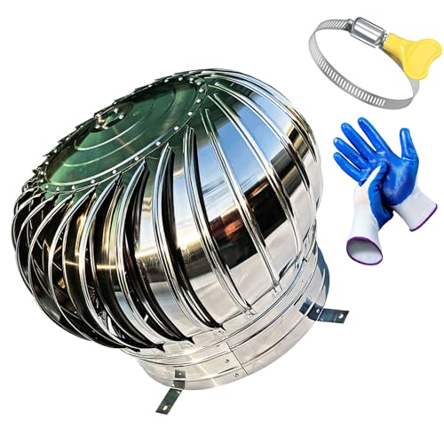 Dachlüftungsöffnungen, Ventilator, Trockner-Entlüftungshaube, Dunstabzugshaubenentlüftung, Entlüftungsöffnung aus dickem Edelstahl 304, Entlüftungsset, for Belüftung und Abluft(4.3inch(110mm)) von ZGHQHCDRH