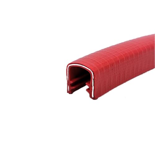 Dichtungsstreifen, U-Gummi-Dichtungsstreifen, 3,28 Fuß Gummi-Wetterschutz-Kantendichtstreifen, Autotür-Kantenschutz, der scharfe Kanten abdeckt(Red,18mm x 16mm) von ZGHQHCDRH