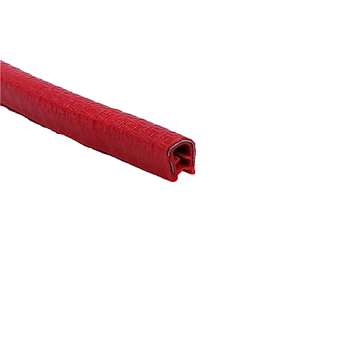 Dichtungsstreifen, U-Gummi-Dichtungsstreifen, 3,28 Fuß Kantenschutz-Gummidichtung, U-förmige Wetterschutzleiste for Kantenschutz, Autotür-Kantenschutz(Red,10mm x 8mm) von ZGHQHCDRH