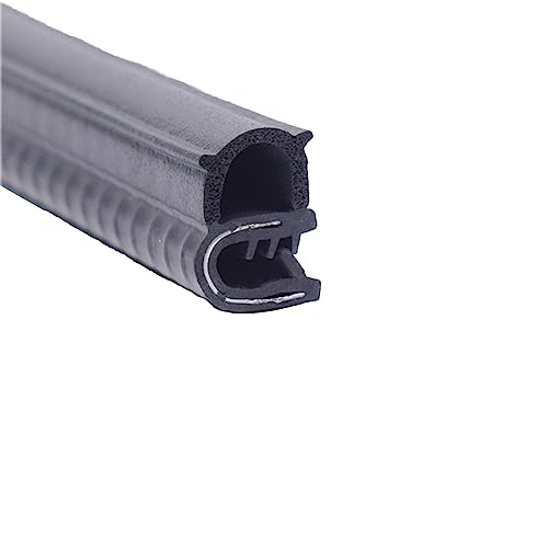 Dichtungsstreifen, U-Gummi-Dichtungsstreifen, U-förmige seitliche Blasengummidichtung 3,28 Fuß schwarz, for Türen, Fenster und mehr(17mm x 13mm) von ZGHQHCDRH