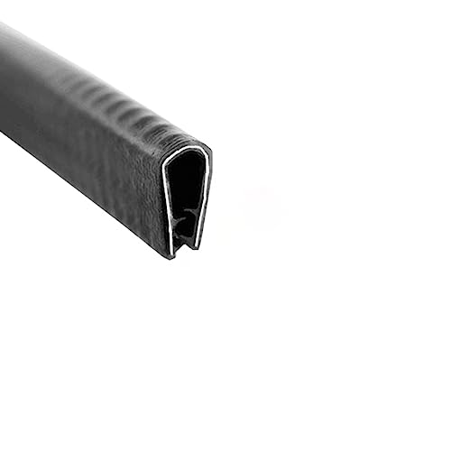 Dichtungsstreifen, U-Gummi-Dichtungsstreifen, U-förmiger Dichtungsrandstreifen 6,56 Fuß for PKW-, LKW-Tür- und Heimanwendungen(Black,17mm x 10mm) von ZGHQHCDRH