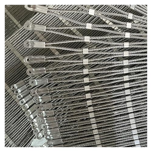 Diebstahlsicherer gewebter Zaun mit Schnappverbindung, 4 cm/2 mm großer, absturzsicherer Zaun(WxL:0.8x3m) von ZGHQHCDRH