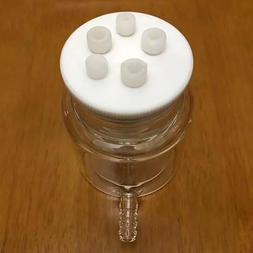 Doppelschichtiger, mit Wasserbad versiegelter Elektrolysezellenreaktor for Elektrolyseexperimente – transparentes Glasgerät(500ml) von ZGHQHCDRH