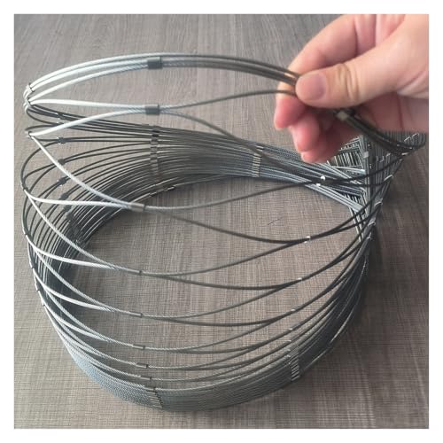 Drahtseilgeflecht, 8 cm/1,5 mm, for Garten, Bauernhof, Treppen, Dekorationsnetz, Sicherheitsnetz(1.2x3m) von ZGHQHCDRH
