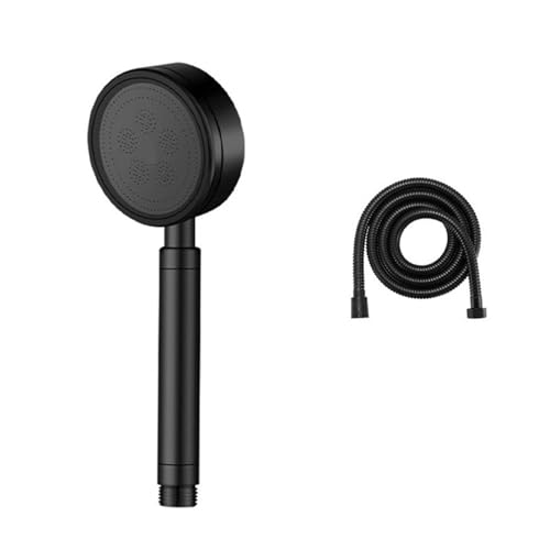 Druckverstärkter Duschkopf Aus Edelstahl 304, Duschkabine, Badezimmer-Hochdurchfluss-Druckverstärkter Duschkopfsatz(Black nd pipe) von ZGHQHCDRH