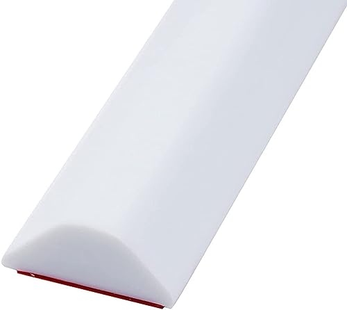 Duschschwellen-Wassersperrleiste, Nassraumboden 39 Zoll zusammenklappbarer Duschwasserdamm Silikon-Duschwasserstopper Barriere Schwelle Wasserdamm Badezimmerretention(Bianco,2m/78 inch) von ZGHQHCDRH