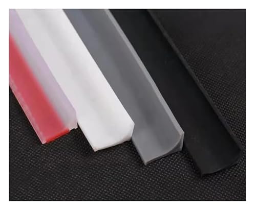 Duschschwellen-Wassersperrleiste, Waschbecken-Rückhaltestreifen for Arbeitsplatte, wasserdichter, selbstklebender Dusch-Dichtungsstreifen, Schwellen-Wasserdamm-Rückhaltesystem(Grijs,2m/78 inch) von ZGHQHCDRH