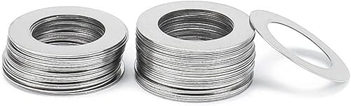 Edelstahl-Dichtung, 20 teile/satz Ultradünne Shim Plain Dichtung M3 M4 M5 M6 M8 M10 M12 M14 304 Edelstahl Super Ultra dünne Flache Unterlegscheibe(M10x14x0.3mm) von ZGHQHCDRH